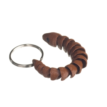 Wąż brązowy - brelok do kluczy